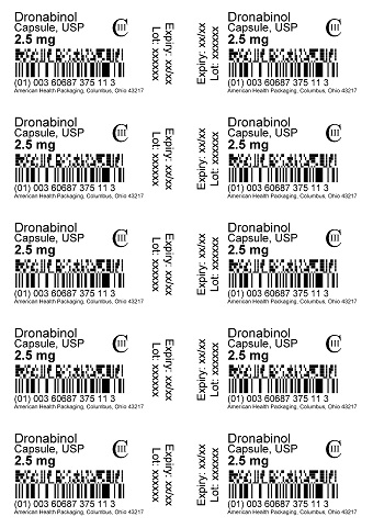 2.5 mg Dronabinol Capsule Blister