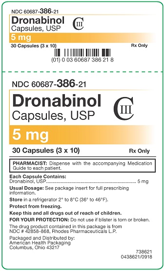 5 mg Dronabinol Capsules Carton