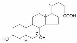 Ursodiol structural formula.