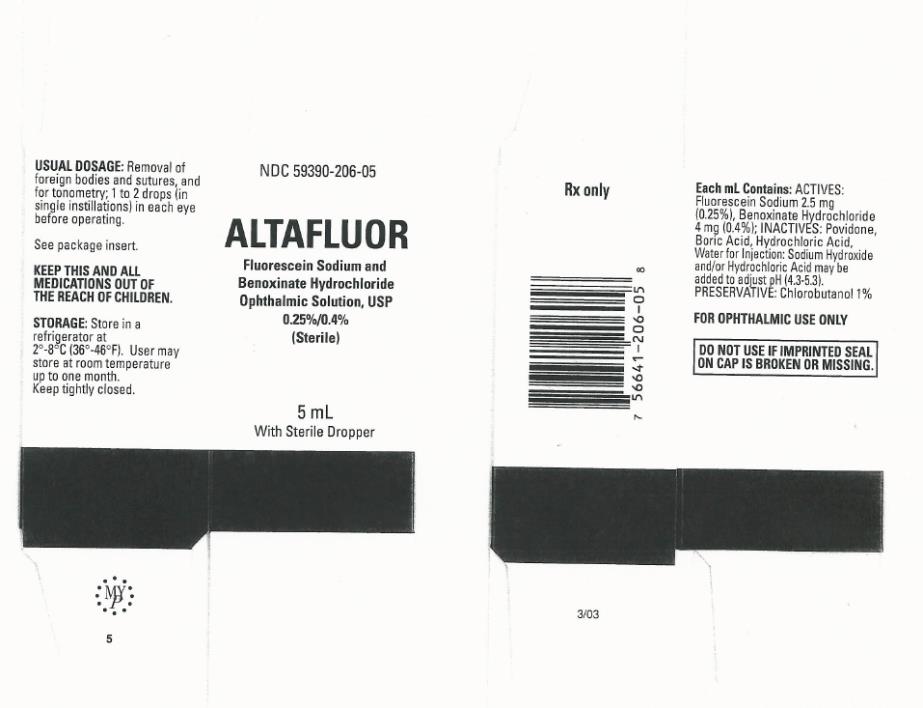 PRINCIPAL DISPLAY PANEL
ALTAFLUOR
Fluorescein Sodium and 
Benoxinate Hydrochloride 
Ophthalmic Solution, USP 
0.25%/0.4%
(Sterile)
5 mL
Rx Only
