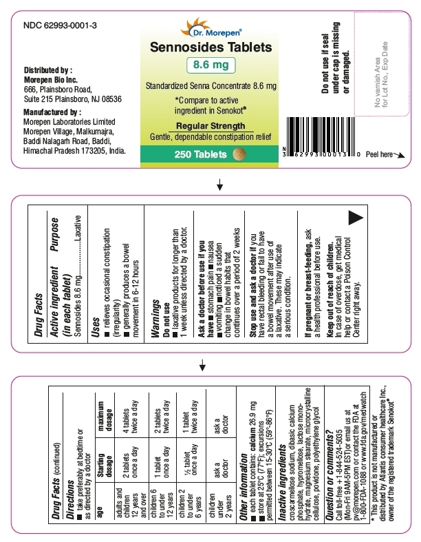 Primary Display Panel 250 Tablets