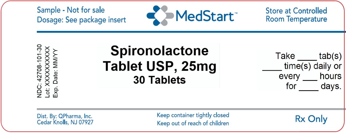 42708-101-30 Spironolactone Tablet USP 25mg x 30