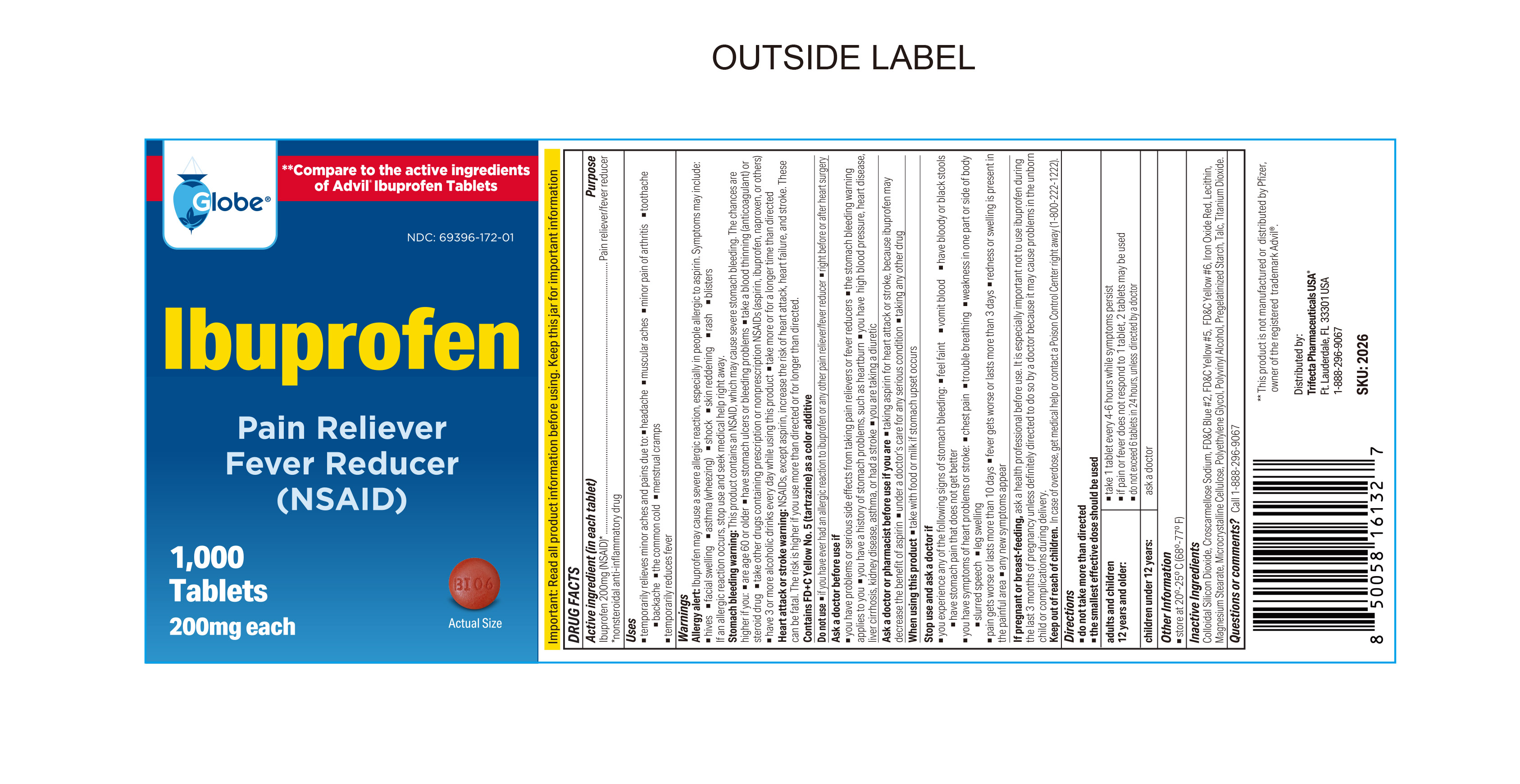 2026 GLOBE IBUPROFEN TABLET 200MG BOTTLE REV04 060525 CDER