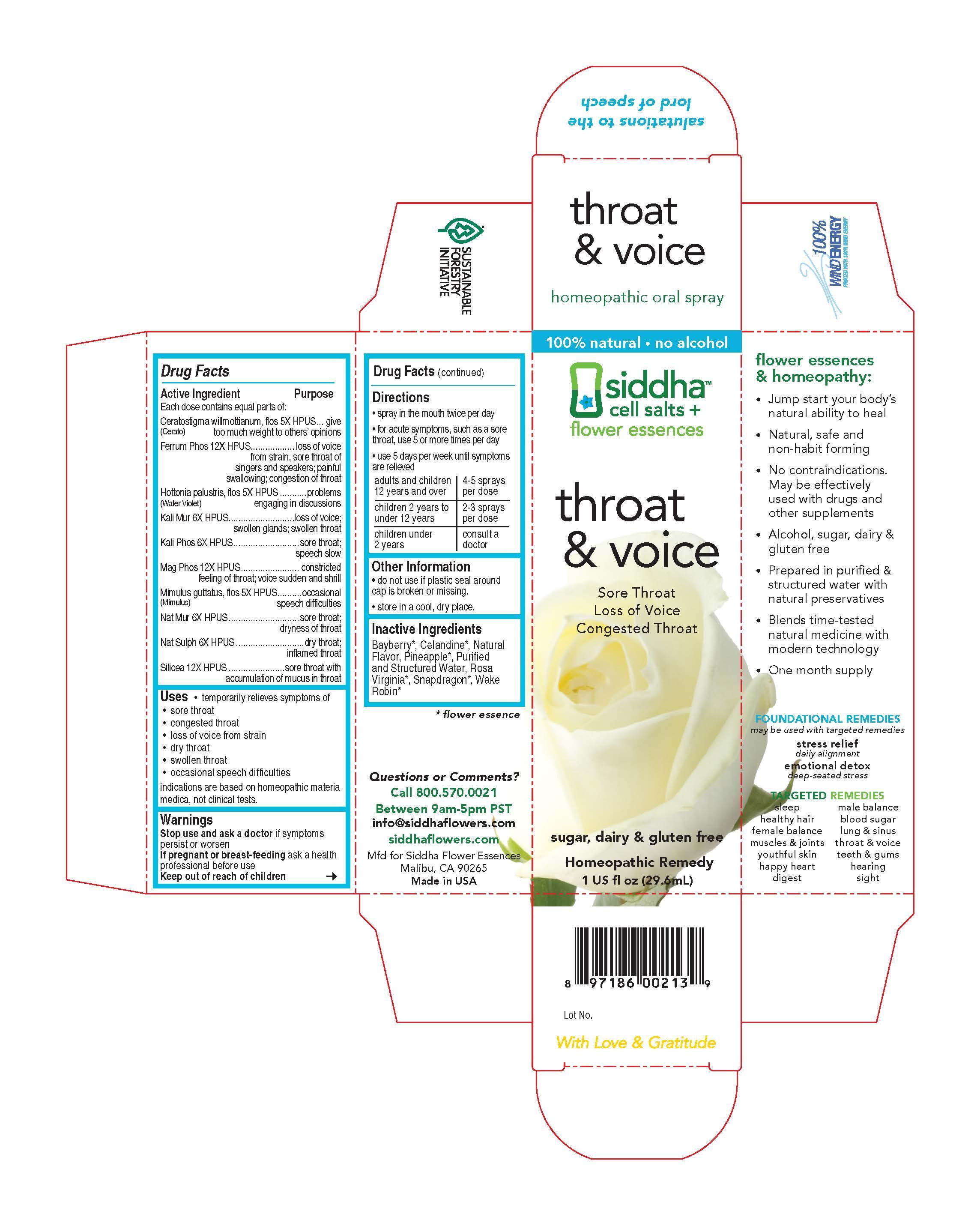 Throat And Voice Carton