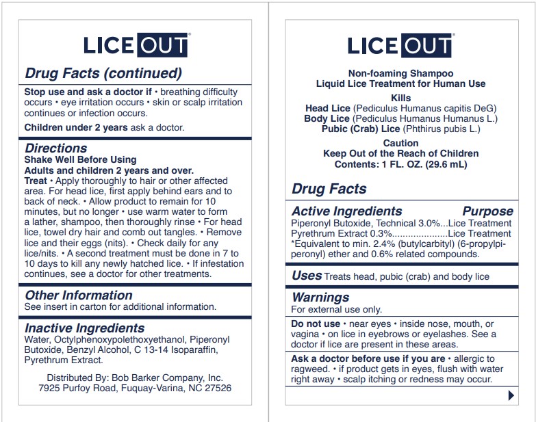 Liceout Sachet Label