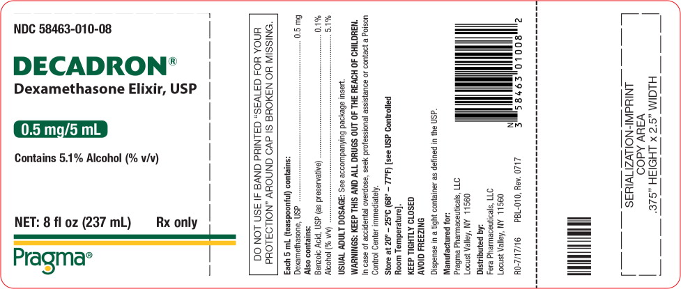 Principal Display Panel - Decadron Bottle Label
