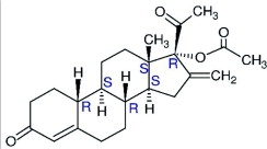 Structural Formula Segesterone Acetate
