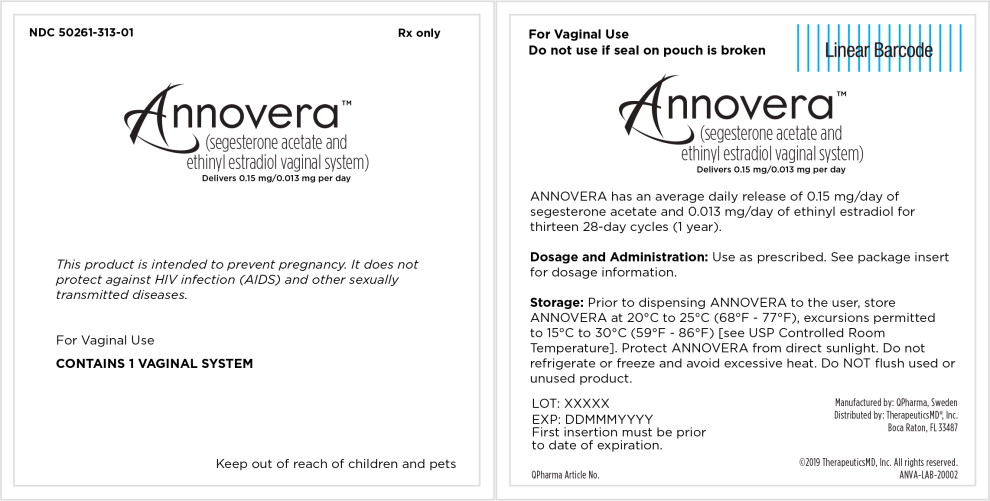 Principal Display Panel - Annovera Pouch Label