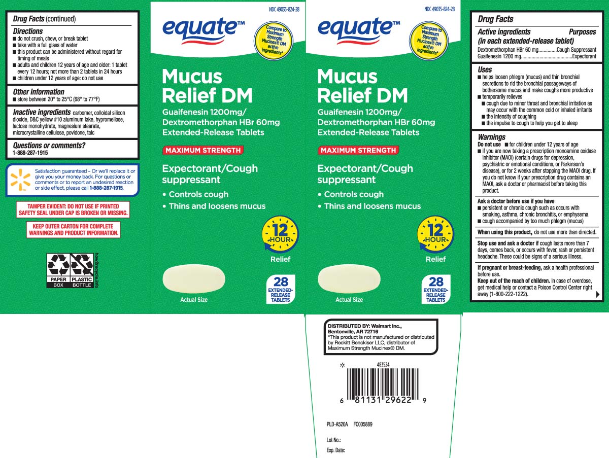 Dextromethorphan HBr 60 mg, Guaifenesin 1200 mg