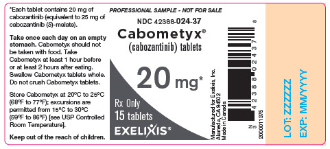 image of bottle label - professional sample - 20 mg - 15 tablets