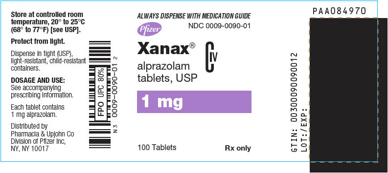 Principal Display Panel - 1 mg Tablet Bottle Label