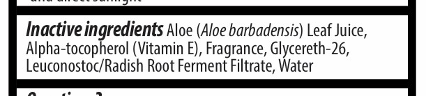 Inactive Ingredients Section