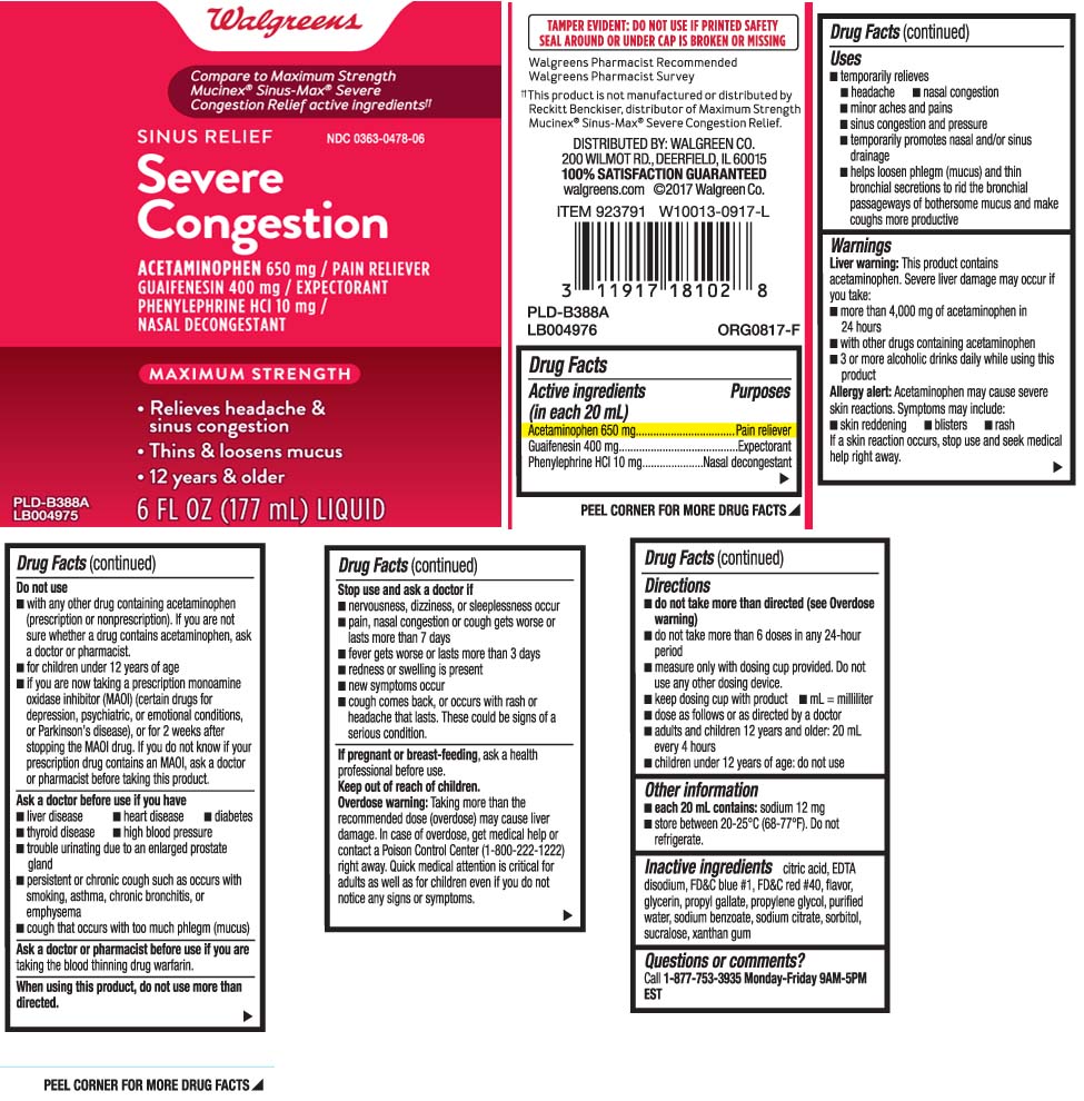 Acetaminophen 650 mg, Guaifenesin 400 mg, Phenylephrine HCI 10 mg