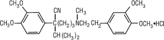 Structural Formula of Verapamil Hydrochloride
