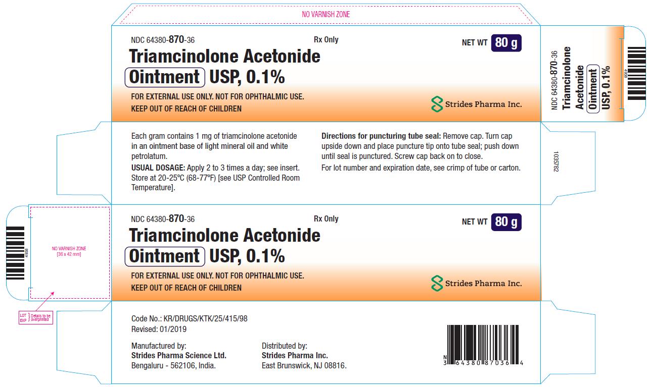 Strides Triamcinolone Acetonide Ointment 0.1% 80gm