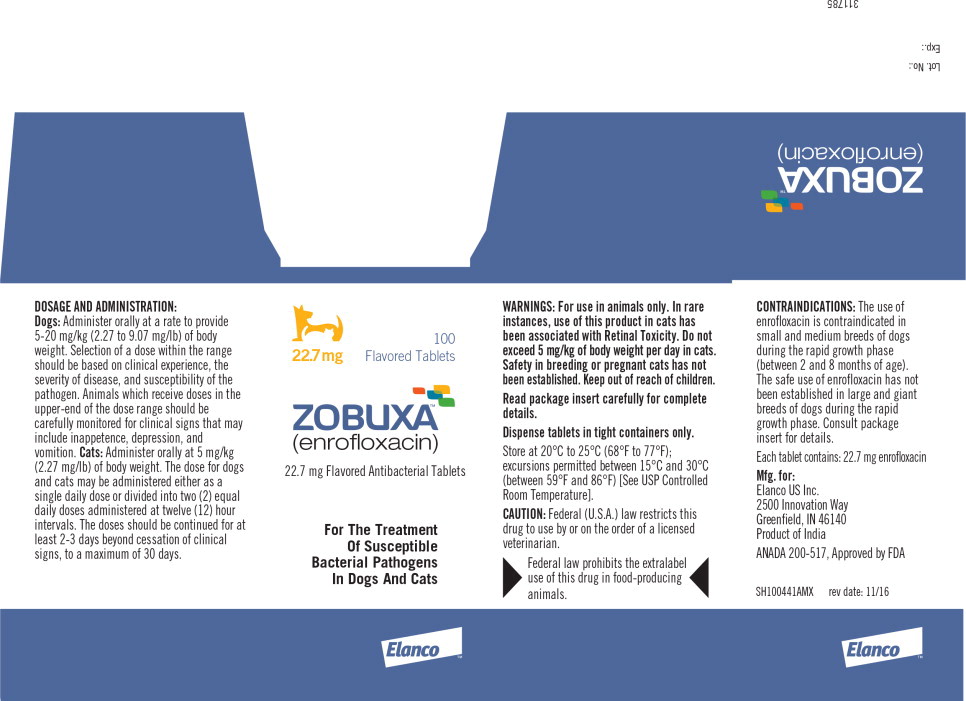 Principal Display Panel - Zobuxa 22.7 mg 100 Tablets Carton Label
