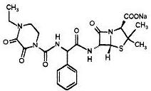 Piperacillin Sodium Chemical Structure