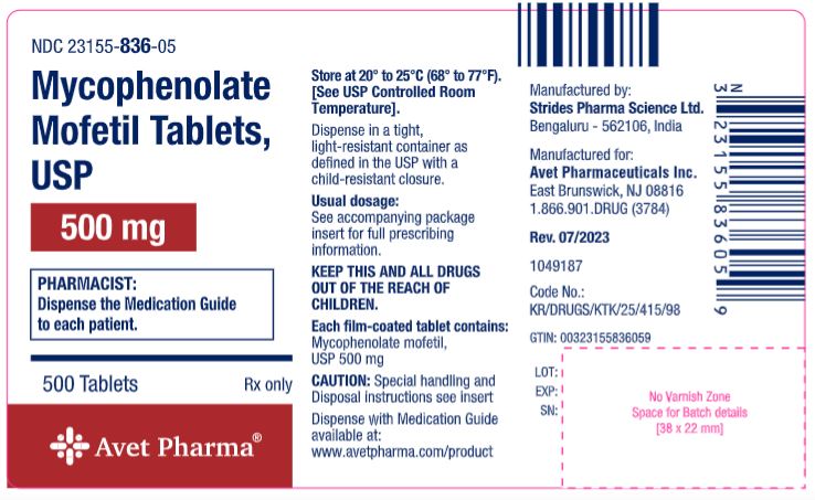 Tablets - 500s count