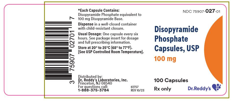 principle Display Panel - 100mg Cap bottle label