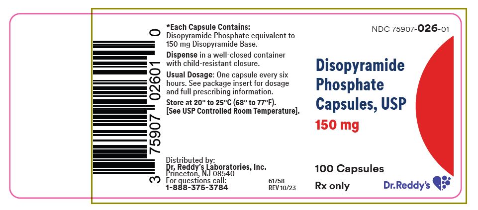 Principle Display Panel - 150mg Cap bottle label