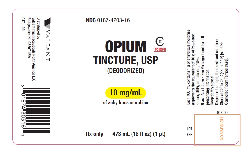 Opium 473 mL Label