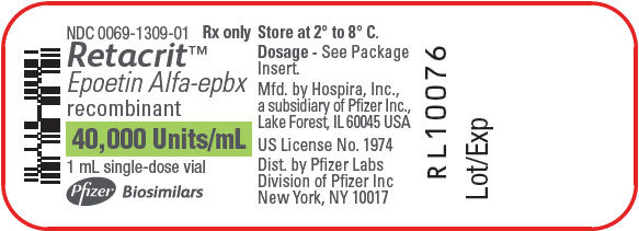 PRINCIPAL DISPLAY PANEL - 40,000 Units/mL Vial Label