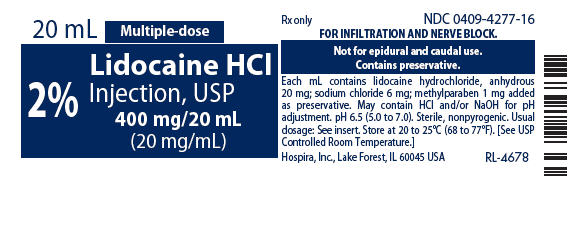 PRINCIPAL DISPLAY PANEL - 400 mg/20 mL Vial Label