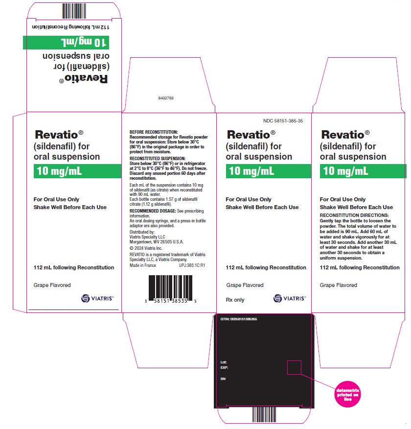 Carton Label Revatio 10 mg/mL