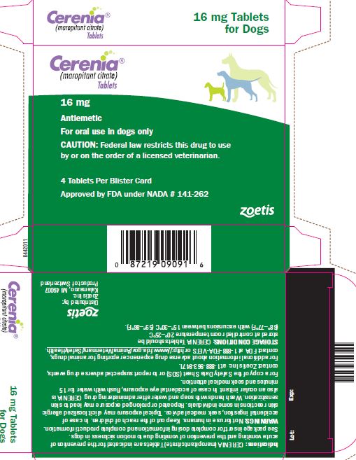16 mg blister pack label