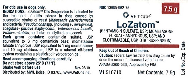 LoZatom 7.5g Bottle Label