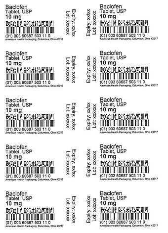 10 mg Baclofen Tablet Blister