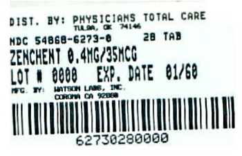 image of package label