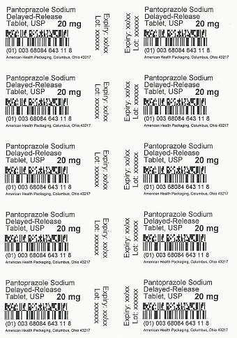 20 mg Pantoprazole Sodium DR Tablet Blister