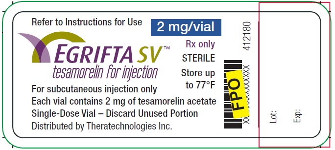 Principal Display Panel - 2 mg Vial Label