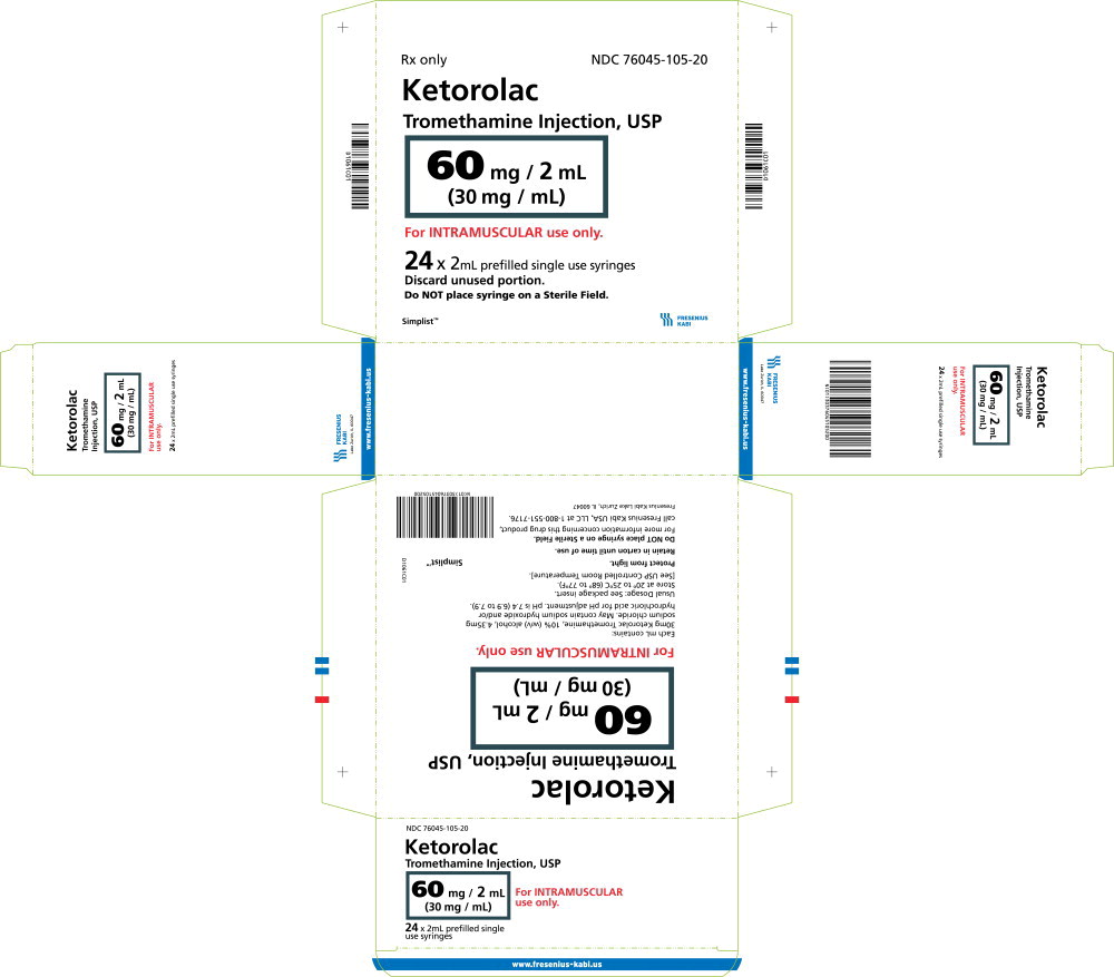 PACKAGE LABEL - PRINCIPAL DISPLAY - Ketorolac Tromethamine 2 mL Carton Panel
