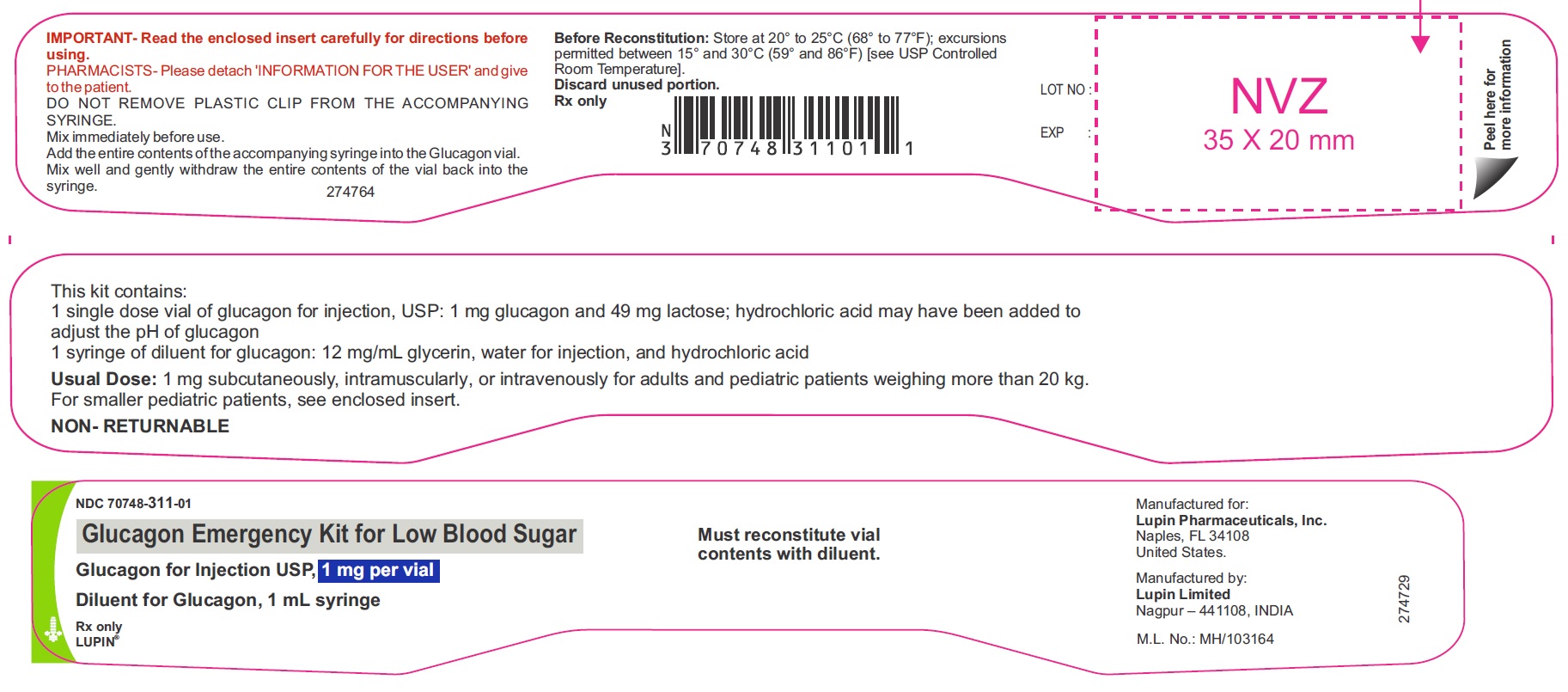 emergency kit label