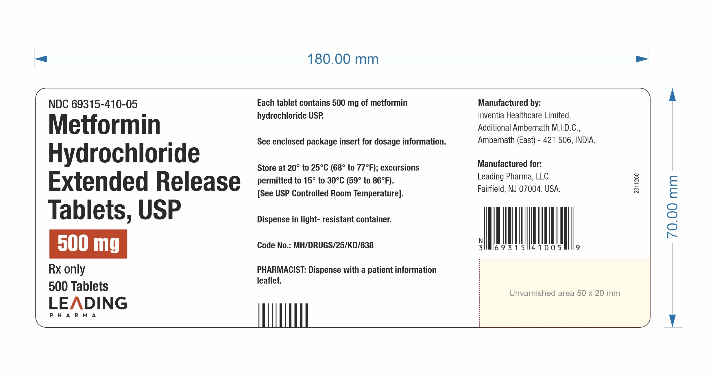 Container Label 500s Count