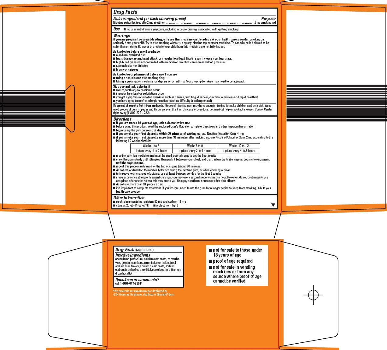 Coated Fruit Nicotine Gum Carton Image 2