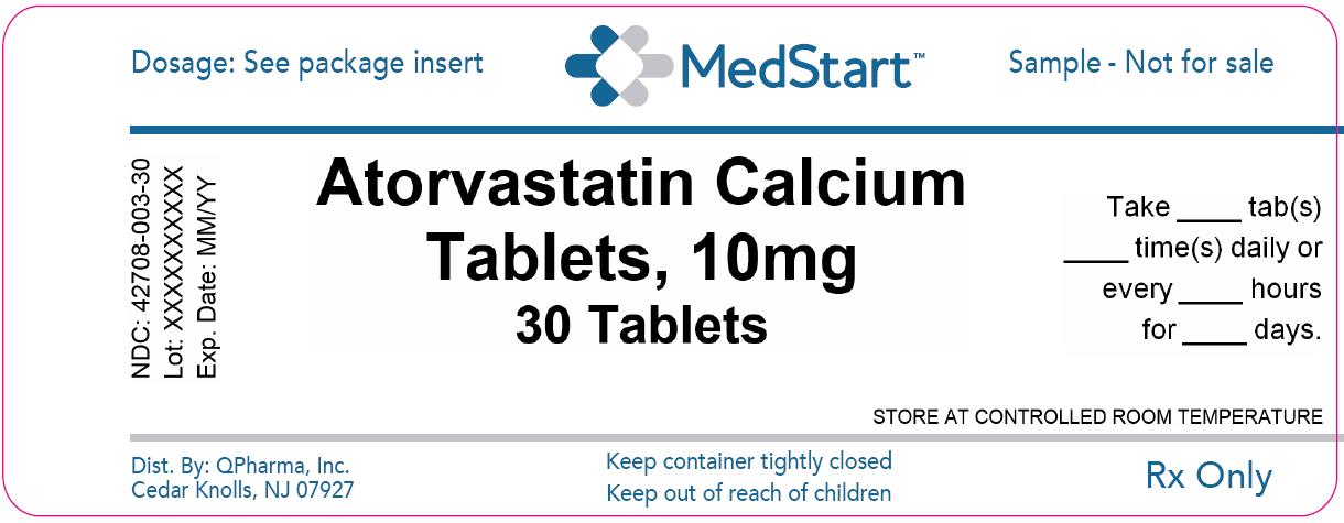 42708-003-30 Atorvastatin Calcium Tablets 10mg x 30 V2