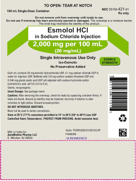 PACKAGE LABEL PRINCIPAL DISPLAY PANEL 2,000 mg per 100 mL (20 mg/mL) - Pouch Label