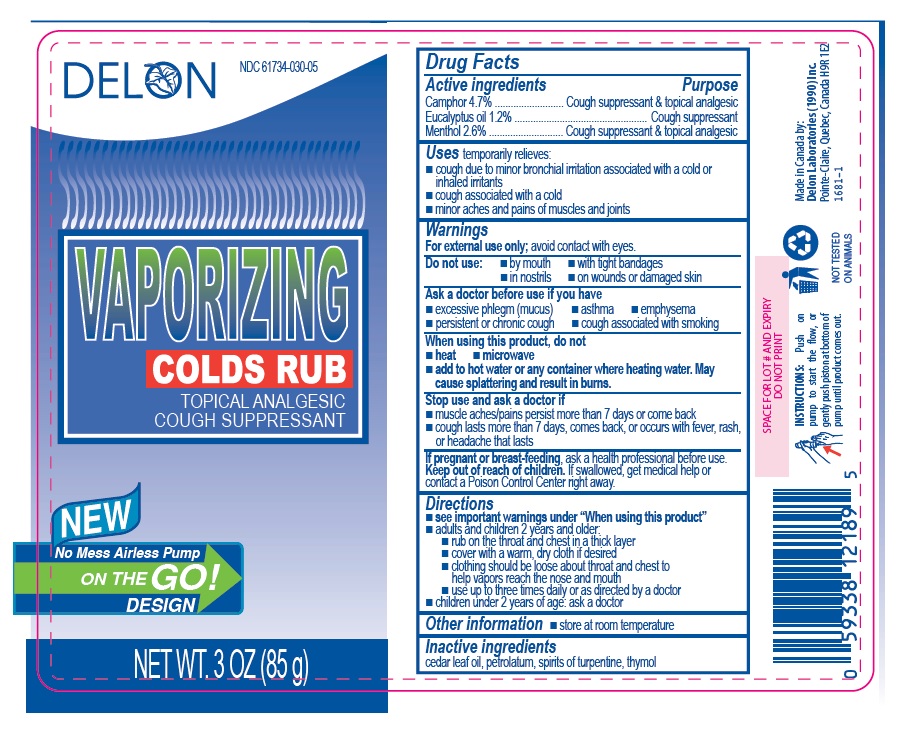 Delon Vaporizing Colds Rub 85g