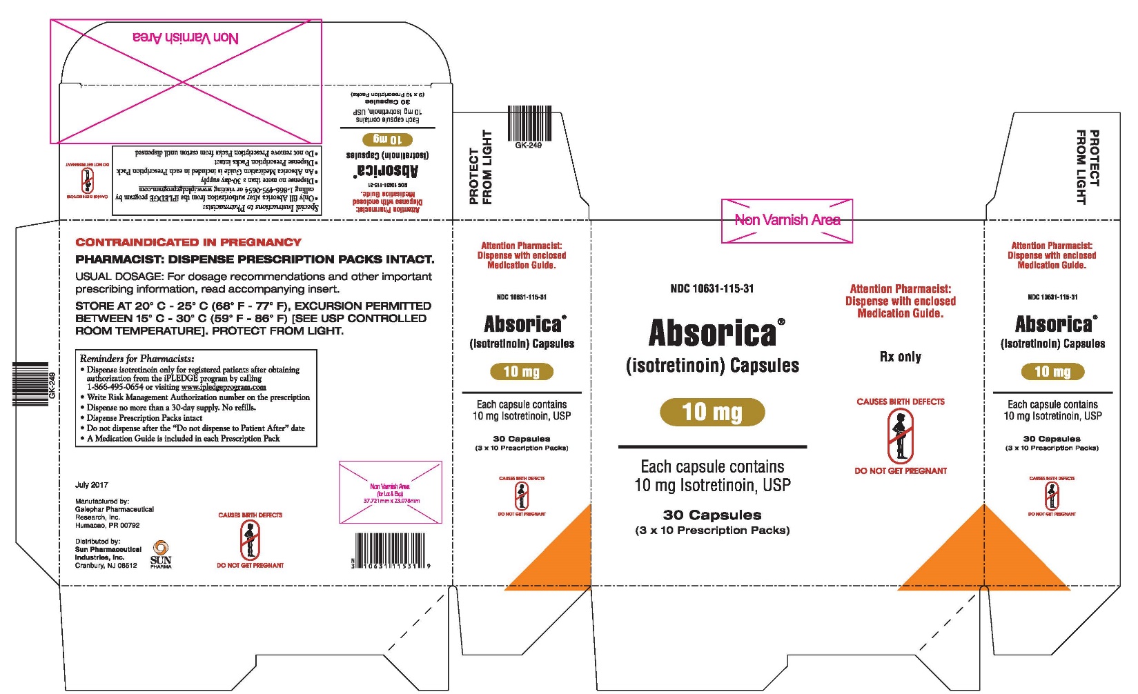 Absorica 10 mg Carton
