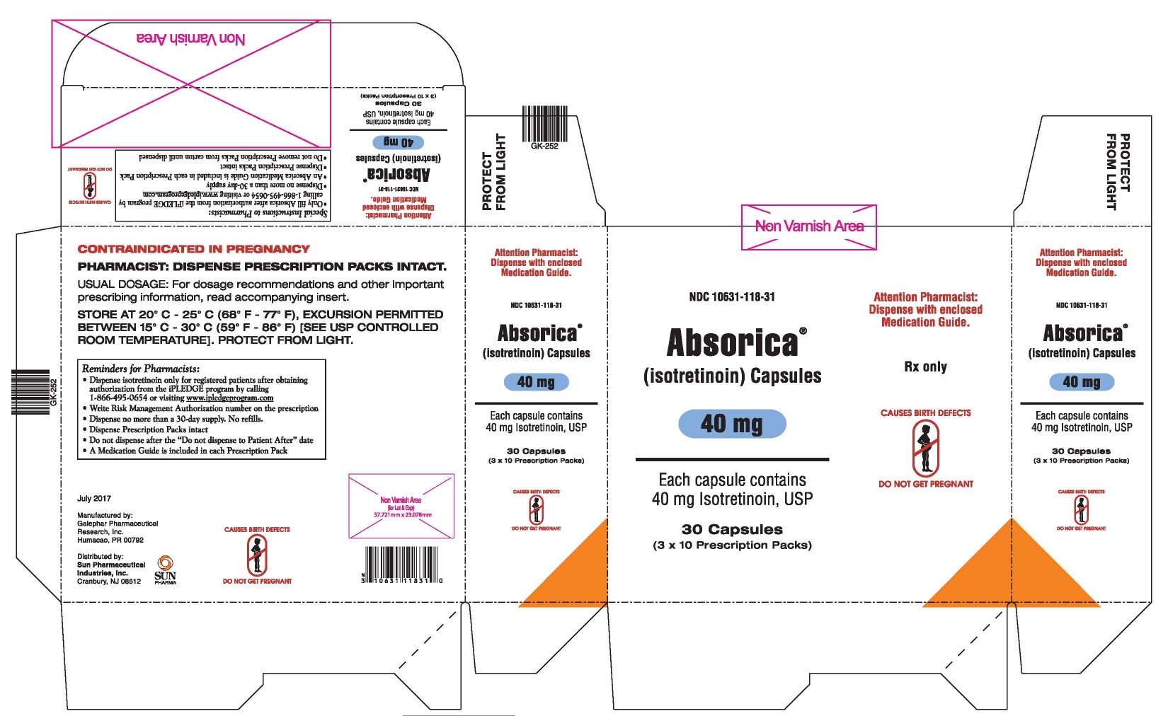 Absorica 40 mg Carton