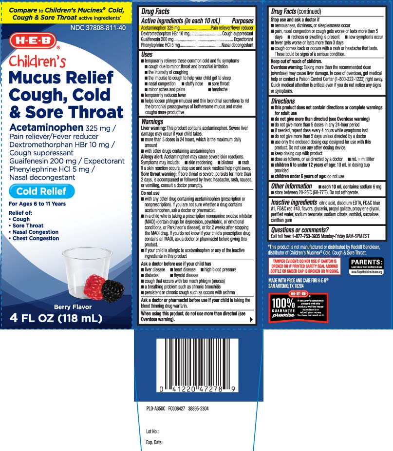 Acetaminophen 325 mg, Dextromethorphan HBr 10 mg, Guaifenesin 200 mg, Phenylephrine HCl 5 mg