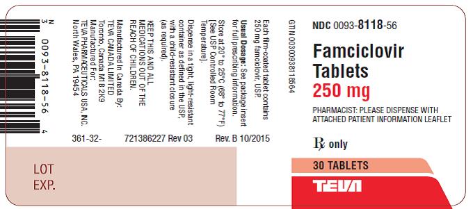 Label 250 mg, 30 Tablets