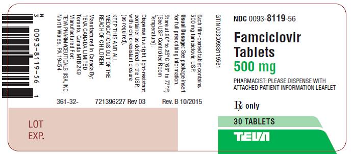 Label 500 mg, 30 Tablets