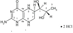 Sapropterindihydrochloridestructure