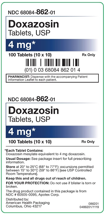 4 mg Doxazosin Tablets Carton - 100UD