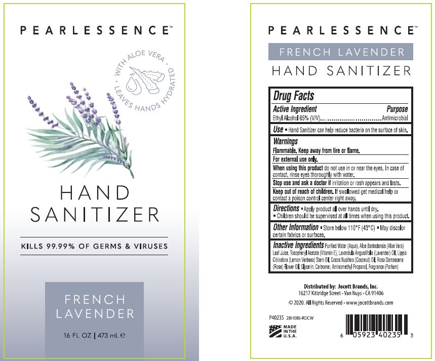 01b LBL_Pearlessence Hand Sanitizer Gel_Fr Lav_16oz