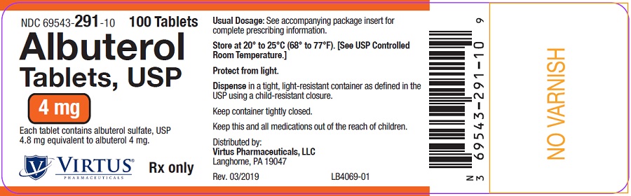 4 mg Bottle Label, 100 count